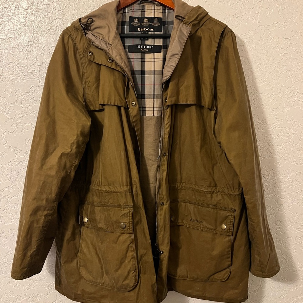 Barbour Brown Hooded Coat